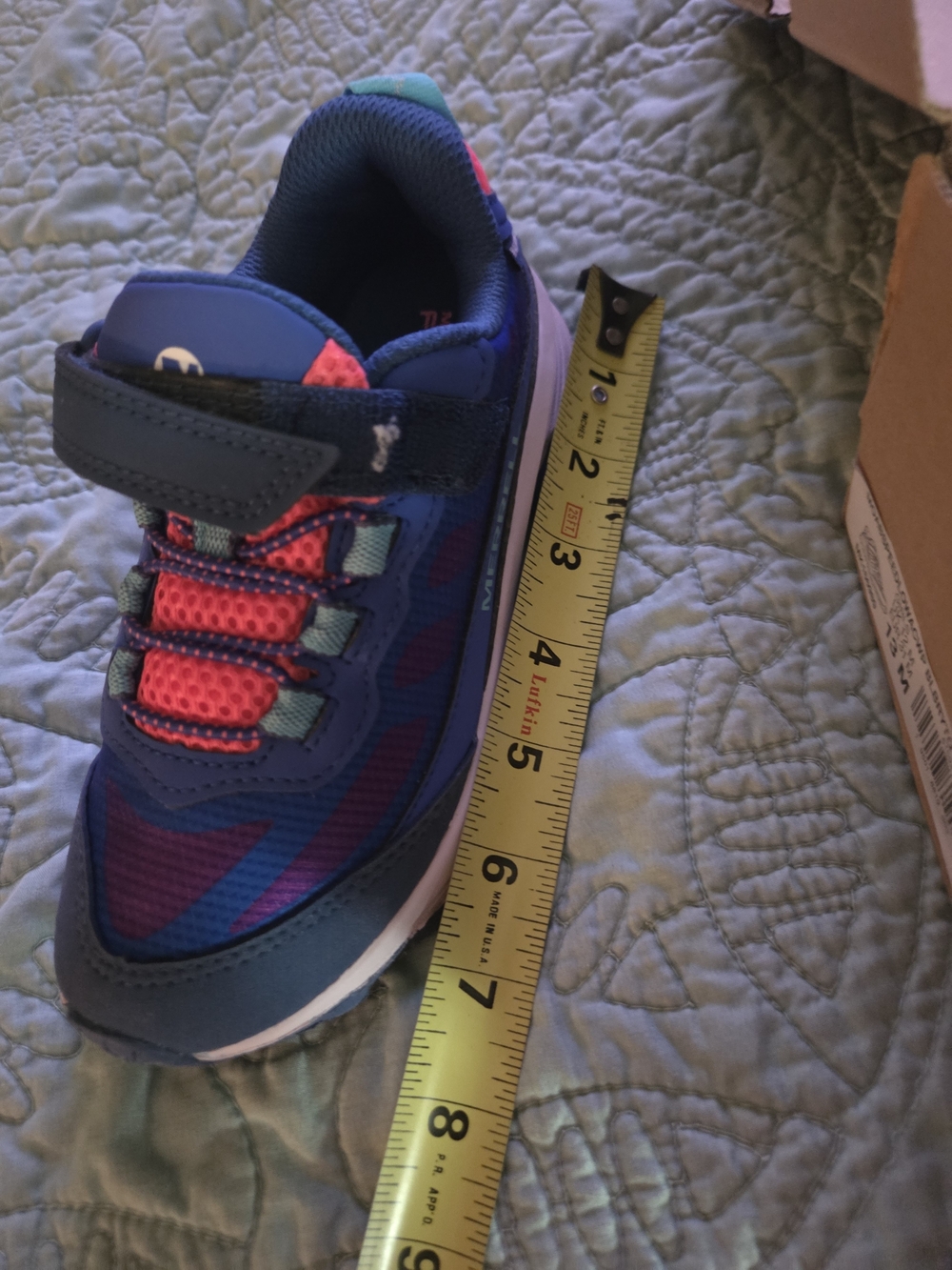 Merrell Kids Navy Blue, Pink and Coral Trail Sneakers - Picture 9 of 10